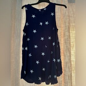 Women’s scoop neck star tank patriotic